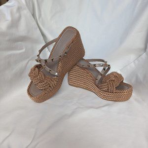 Valentino Rock Stud Wedges $300